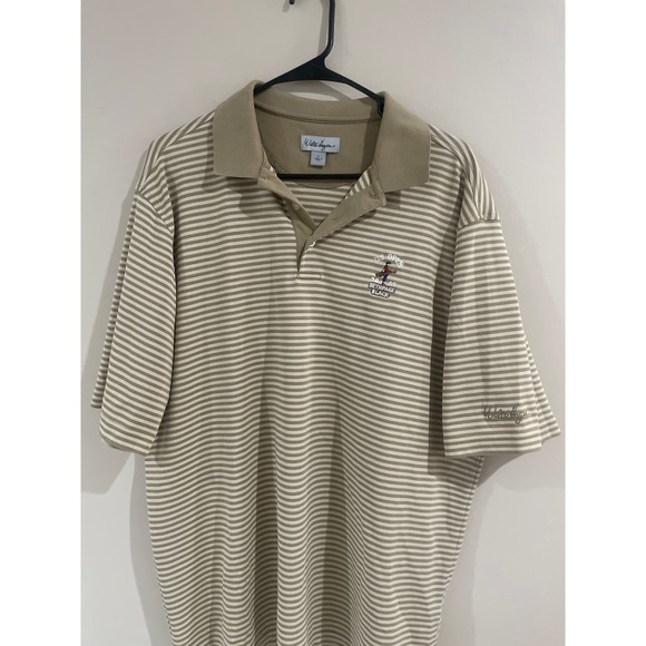Men’s Large Golf Polo Walter Hagen Bethpage Black 2009 US Open Tan Cream - Picture 1 of 3